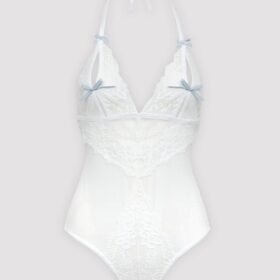 Lovehoney Plus Size Peek-a-Boo White Lace Teddy