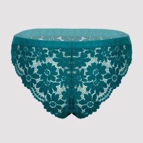Lovehoney Mindful Forest Green Recycled Lace Brazilian Panties
