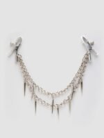 Fetish Fantasy Rock Hard Adjustable Nipple Clamps with Double Chain - Image 2