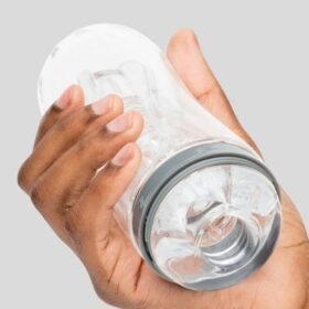 Lovehoney Heads Up Clear Textured Stroker Cup