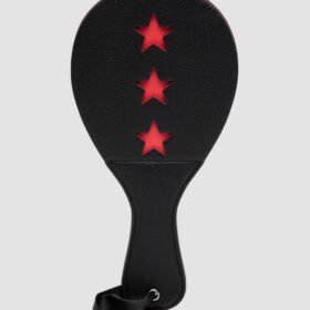 Bondage Boutique Faux Leather Red Stars Slapper Spanking Paddle