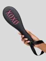 Bondage Boutique Faux Leather Pink XOXO Spanking Paddle - Image 5