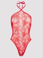 Lovehoney Treasure Chest Red Lace Crotchless Teddy