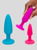 Rainbow Tapered Silicone Butt Plug Set (3-Piece) - Image 4