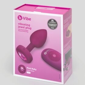 B-Vibe Remote Control Rechargeable Vibrating Silicone Jewelled Butt Plug