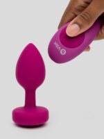B-Vibe Remote Control Rechargeable Vibrating Silicone Jewelled Butt Plug - Image 7