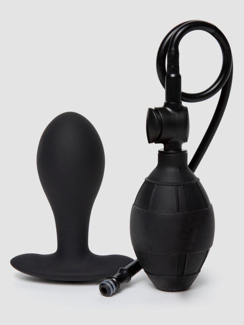 85158-1.jpg Inflatable Weighted Butt Plug 3.25 Inch - Image 1