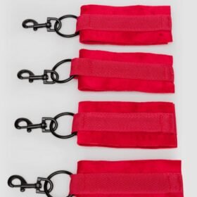 Bondage Boutique Bound to Please Red Under-Mattress Restraints