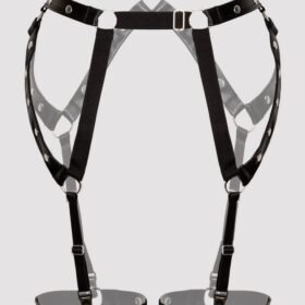 Lovehoney Fierce Wet Look Studded Garter Set
