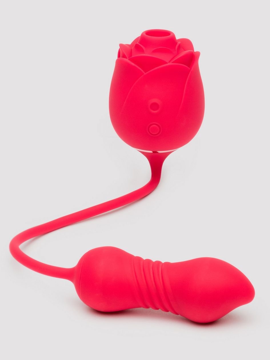 86336.jpg Lovehoney Power Petal 2-in-1 Clitoral Suction Stimulator with Thrusting Egg Vibrator - Image 1