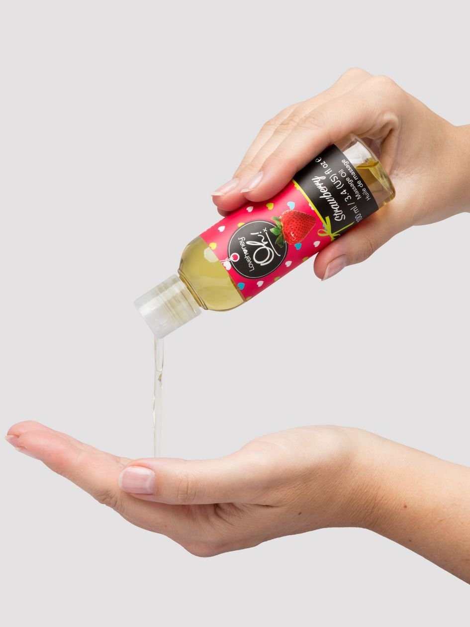 86348-1.jpg Lovehoney Strawberry Kissable Massage Oil 3.4 fl oz - Image 1