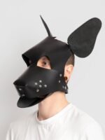 DOMINIX Deluxe Leather Puppy Play Hood - Image 3