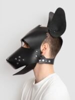 DOMINIX Deluxe Leather Puppy Play Hood - Image 4