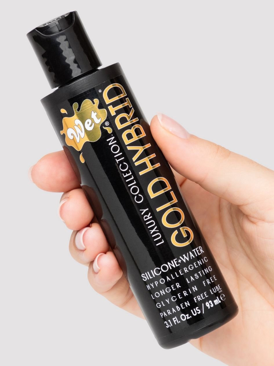 86473.jpg Wet Gold Luxury Hybrid Water Silicone Lubricant 3.1fl oz - Image 1