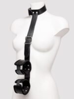 Bondage Boutique Faux Leather Collar to Wrist Restraints - Image 2