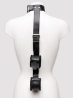 Bondage Boutique Faux Leather Collar to Wrist Restraints - Image 3