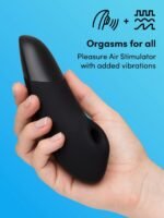Womanizer Enhance Black Pleasure Air Clitoral Vibrator - Image 2
