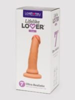 Lifelike Lover Luxe Realistic Silicone Dildo 7 Inch - Flesh Tan - Image 5