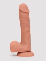 Lifelike Lover Classic Dual-Density Silicone Dildo with Balls 8 Inch - Flesh Tan - Image 2
