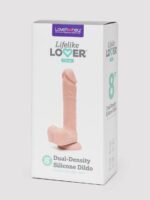 Lifelike Lover Classic Dual-Density Silicone Dildo with Balls 8 inch - Flesh Pink - Image 6