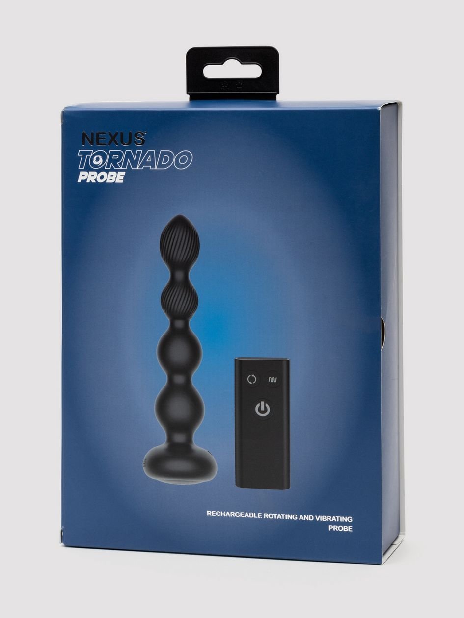 87054.jpg Nexus Tornado Rotating and Vibrating Remote Control Anal Beads - Image 1