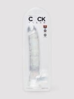 King Cock Realistic Large Suction Cup Dildo 10 Inch Clear