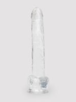 King Cock Realistic Large Suction Cup Dildo 10 Inch Clear - Image 4