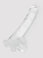 King Cock Realistic Large Suction Cup Dildo 10 Inch Clear - Image 5