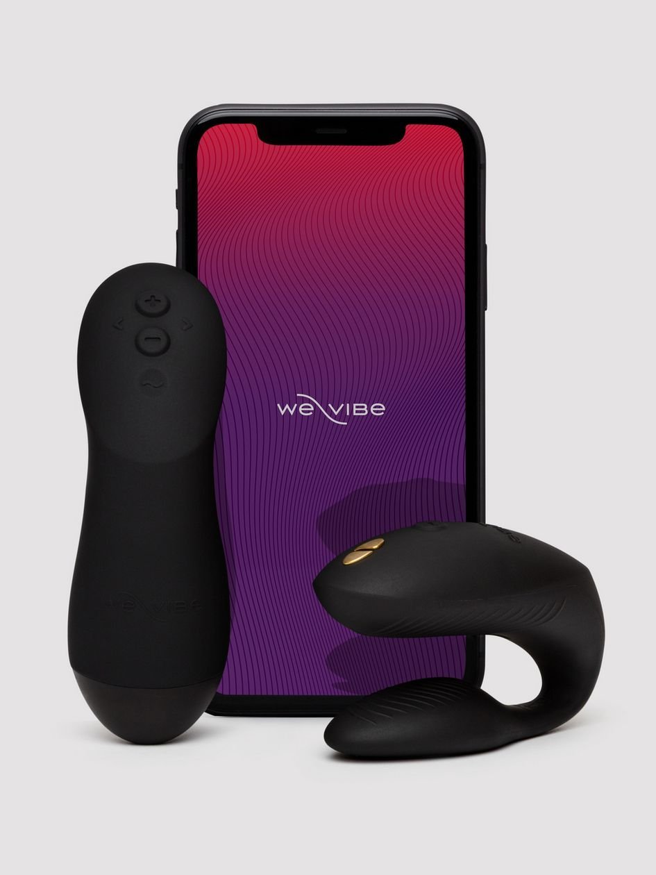 87335.jpg We-Vibe Chorus Pro Satin Black App and Remote Controlled Couple's Vibrator - Image 1