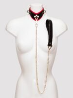 Ouch! Milan Faux Leather Collar with Leash - Image 2