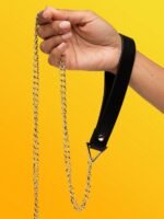 Ouch! Milan Faux Leather Collar with Leash - Image 3