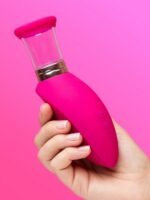 Pumped Arousing Pink Automatic Rechargeable Vulva, Clitoral, Nipple & Breast Pump - Image 2