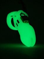 CB-6000 Male Glow In The Dark Chastity Cage Kit - Image 3