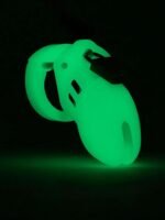 CB-6000S Short Male Glow In The Dark Chastity Cage Kit - Image 3