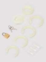 CB-6000S Short Male Glow In The Dark Chastity Cage Kit - Image 7