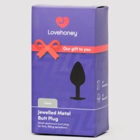 Lovehoney Clear Jeweled Metal Butt Plug