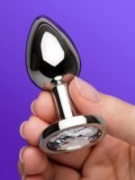 Lovehoney Clear Jeweled Metal Butt Plug - Image 3