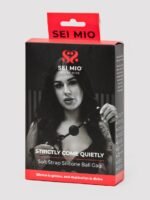 SEI MIO Strictly Come Quietly Soft Strap Silicone Ball Gag