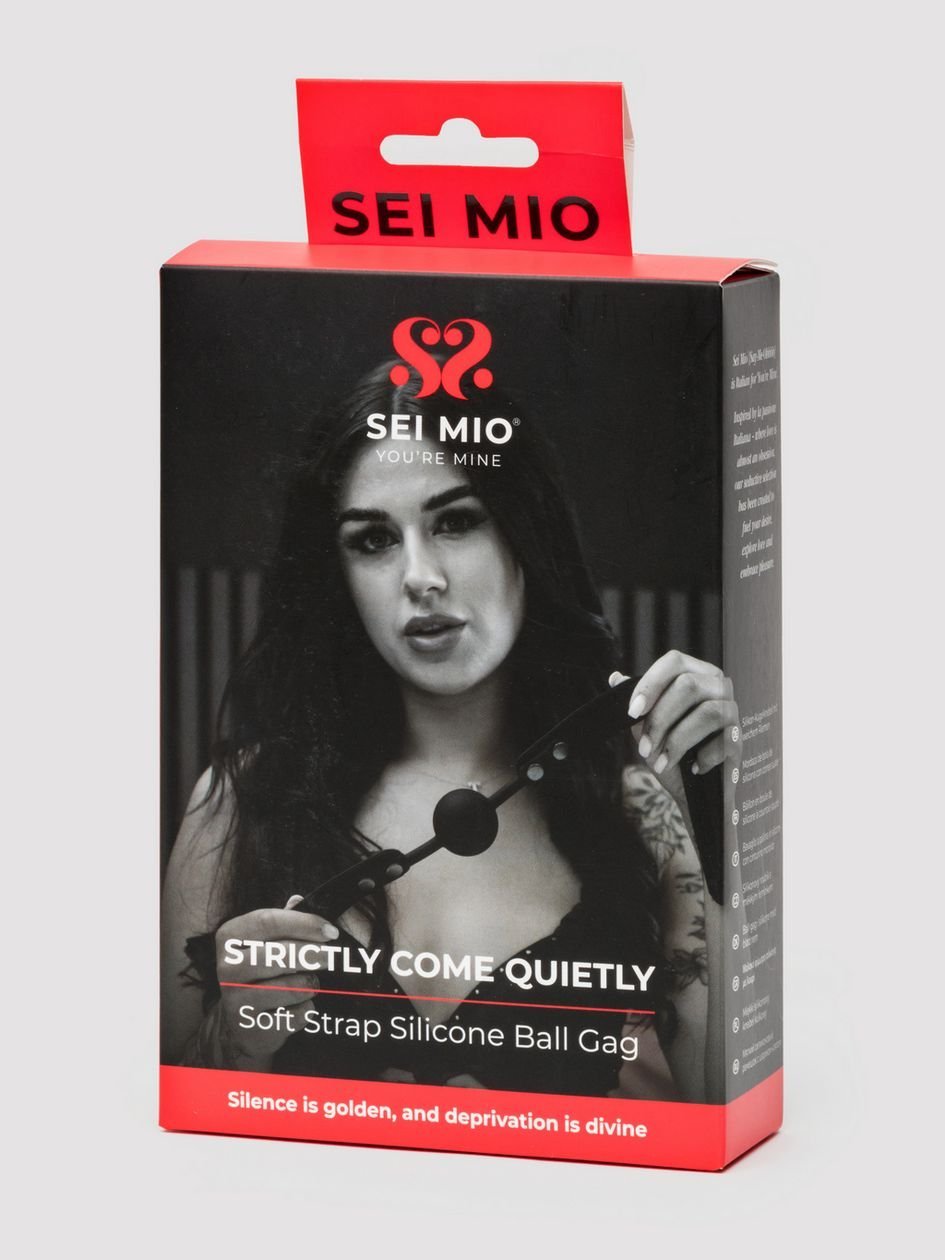 87779.jpg SEI MIO Strictly Come Quietly Soft Strap Silicone Ball Gag - Image 1