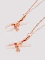 Sportsheets Peaches 'n CreaMe Faux Leather Collar and Nipple Clamps - Image 6