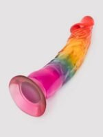 Rainbow Transparent Dildo 6.5 Inches - Image 5