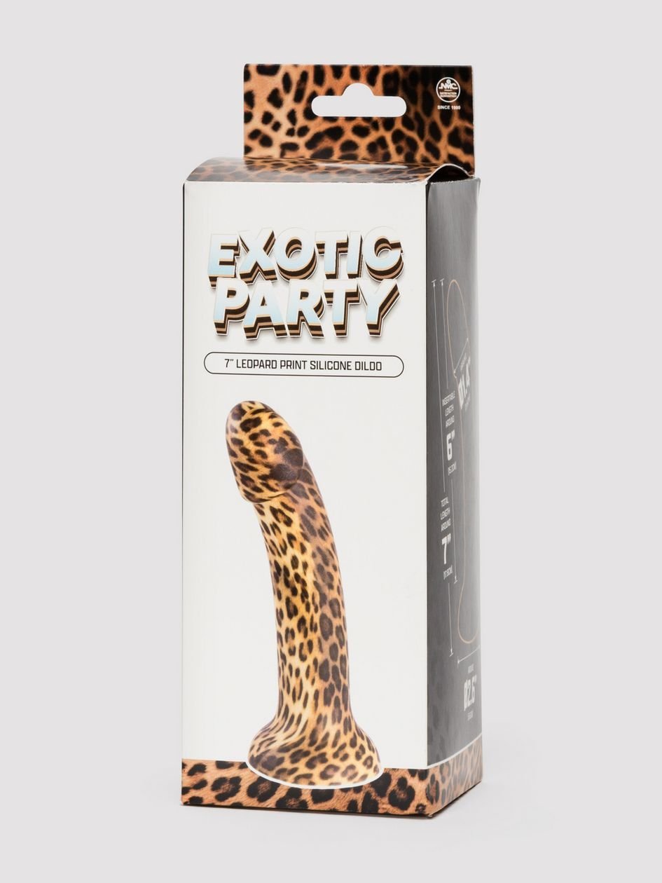 87912.jpg Leopard Print Silicone Dildo 7 Inches - Image 1