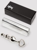 njoy Disco Rippled Textured Stainless Steel G/P-Spot Dildo