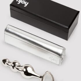 njoy Disco Rippled Textured Stainless Steel G/P-Spot Dildo