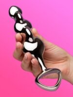 njoy Disco Rippled Textured Stainless Steel G/P-Spot Dildo - Image 3