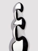 njoy Disco Rippled Textured Stainless Steel G/P-Spot Dildo - Image 4