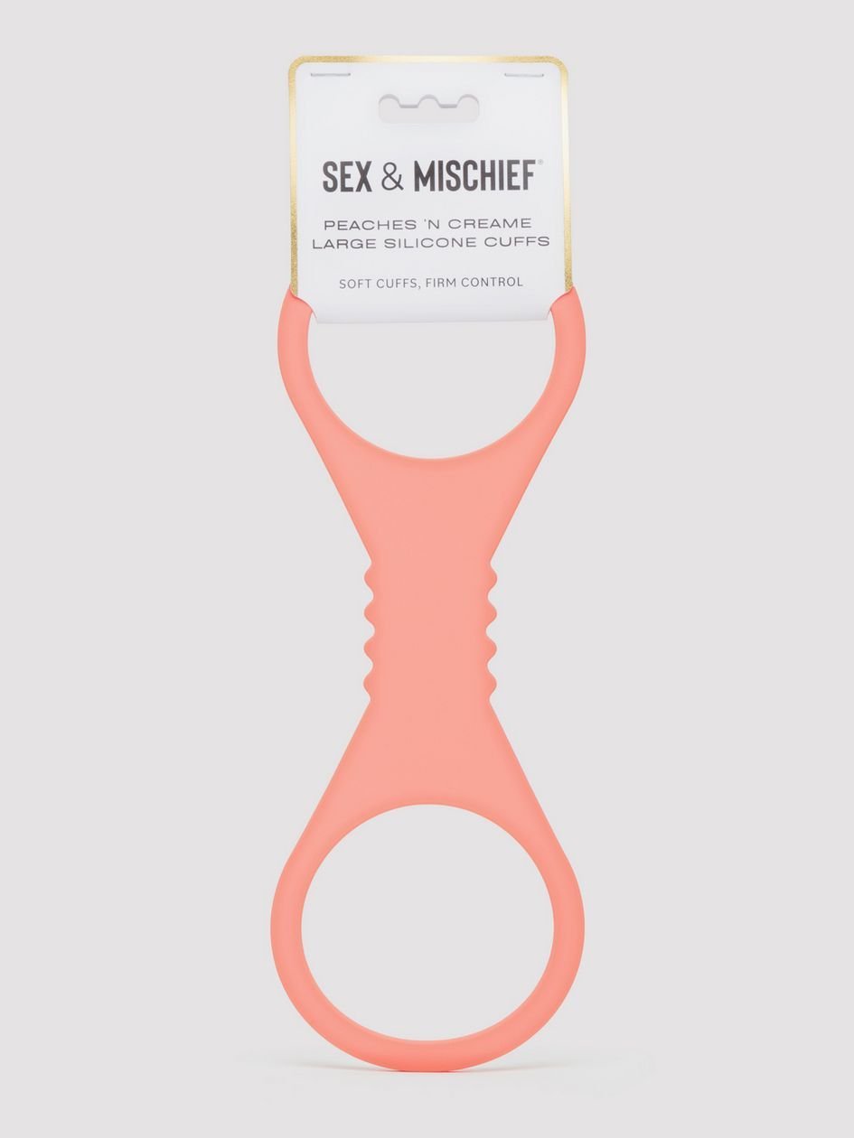 88229.jpg Sportsheets Peaches 'n CreaMe Silicone Quick Cuffs - Image 1