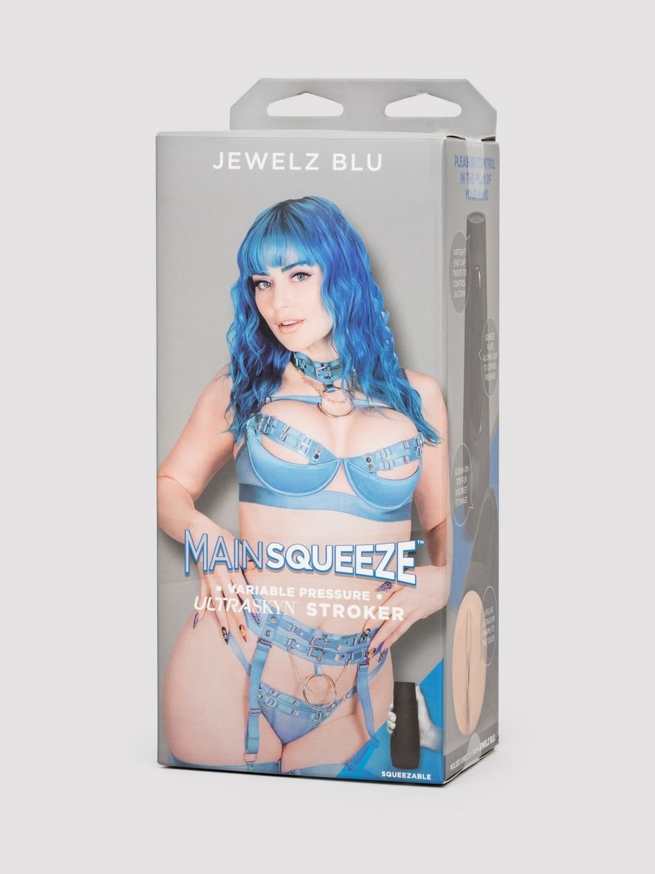 88254.jpg Doc Johnson Main Squeeze Jewelz Blu Ultraskyn Realistic Stroker - Image 1