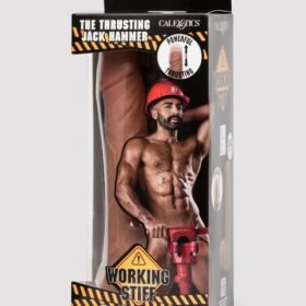 Working Stiff The Thrusting Jack Hammer 8.25 Inch Realistic Silicone Vibrating Dildo