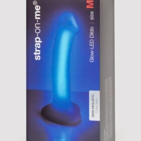 Strap-On-Me Soft Touch Silicone Glow LED Dildo 6.5 Inch